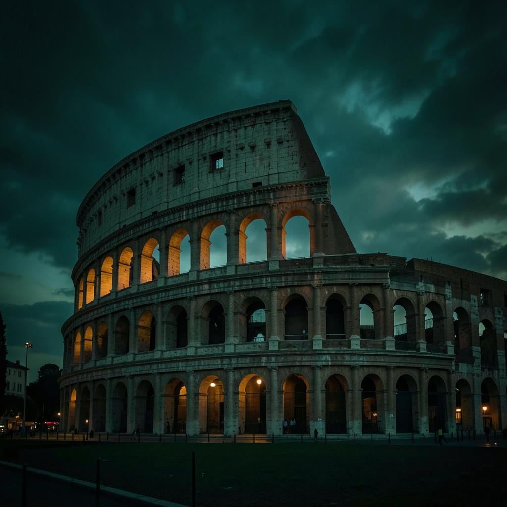 Il Colosseo al tramonto